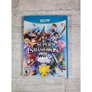 Nintendo Wii U "Super Smash Bros" Video Game Pokémon Zelda Mario CIB w/ Manual